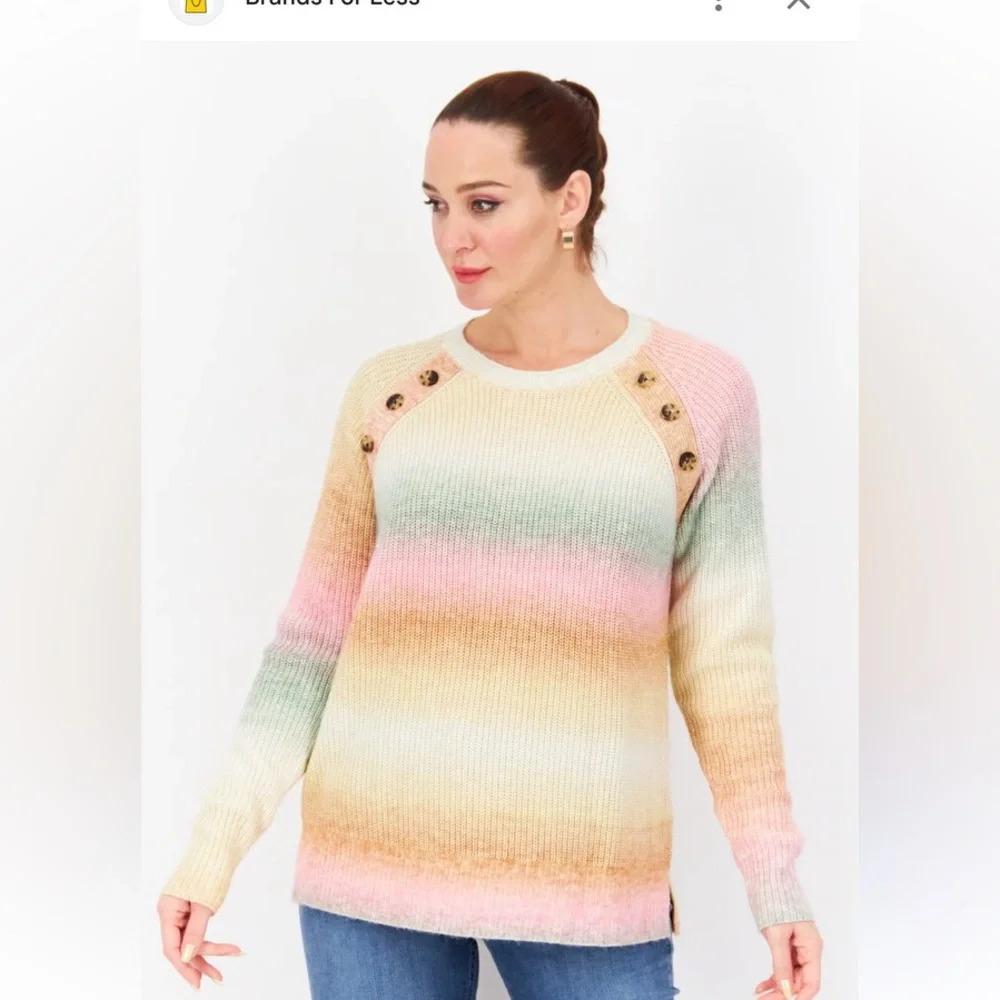 Stitch Fix Market & Spruce Caroline Ombre Raglan Ribbed Sweater